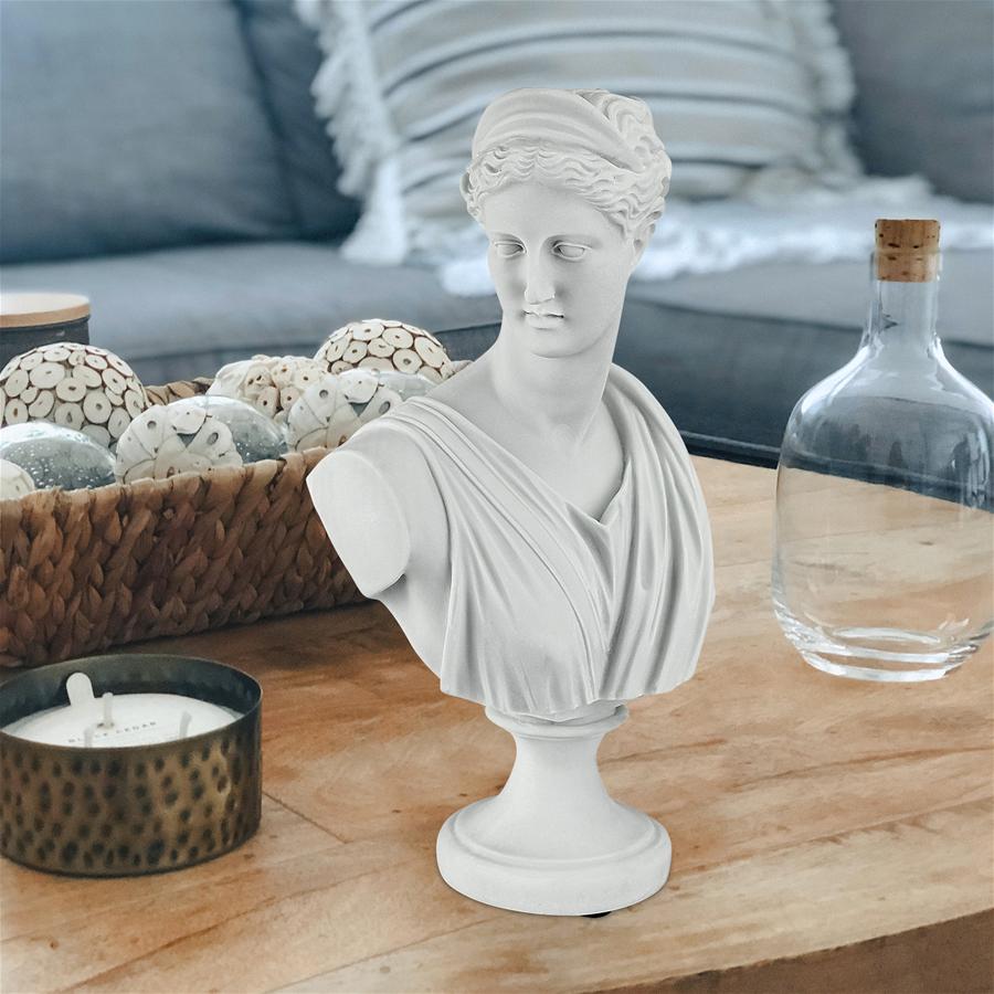 Diana of Versailles: Bonded Marble Resin Sculptural Bust
