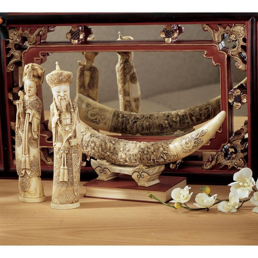 Mandarin Faux Ivory Oliphants Set