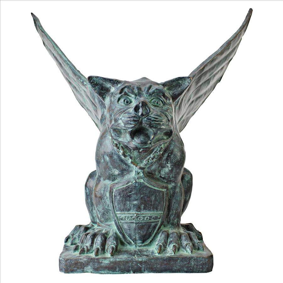 Winged Gargoyle of Naples Bronze Garden Statue