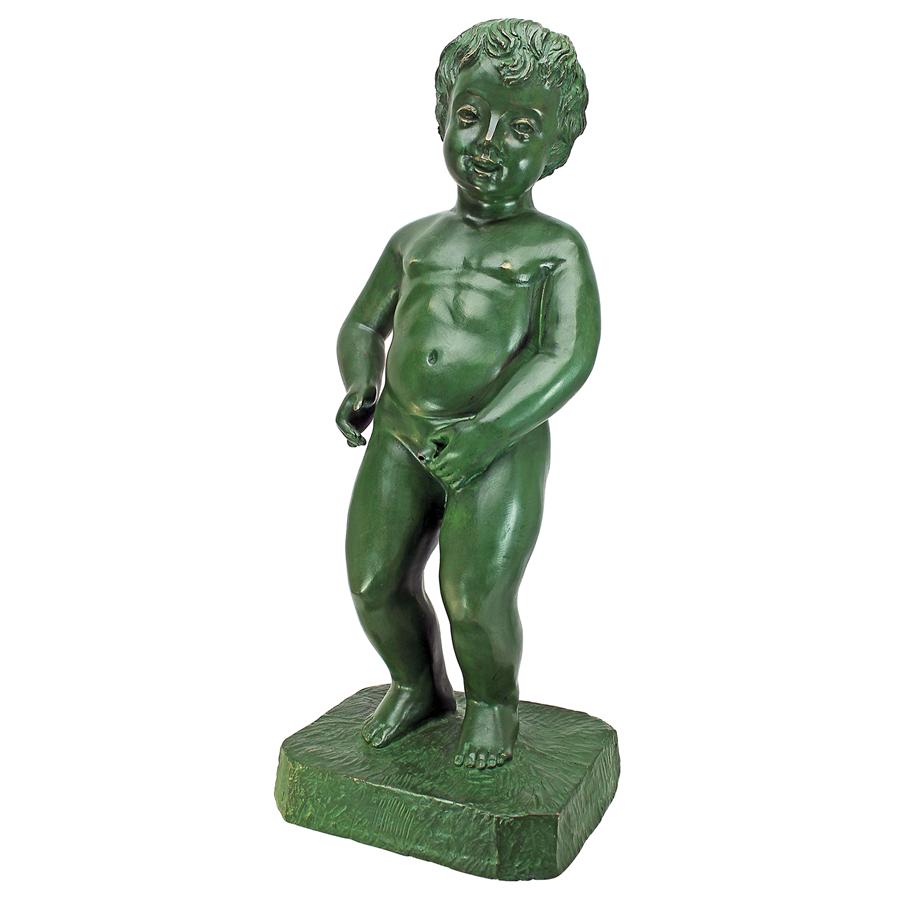 The Peeing Boy of Brussels Cast Bronze Garden Statue