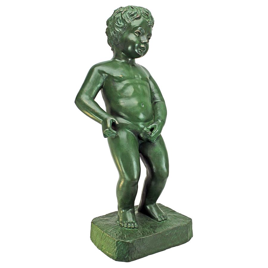 The Peeing Boy of Brussels Cast Bronze Garden Statue