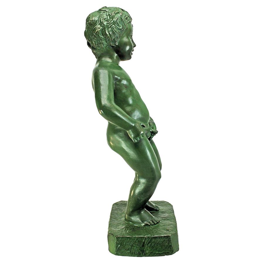 The Peeing Boy of Brussels Cast Bronze Garden Statue