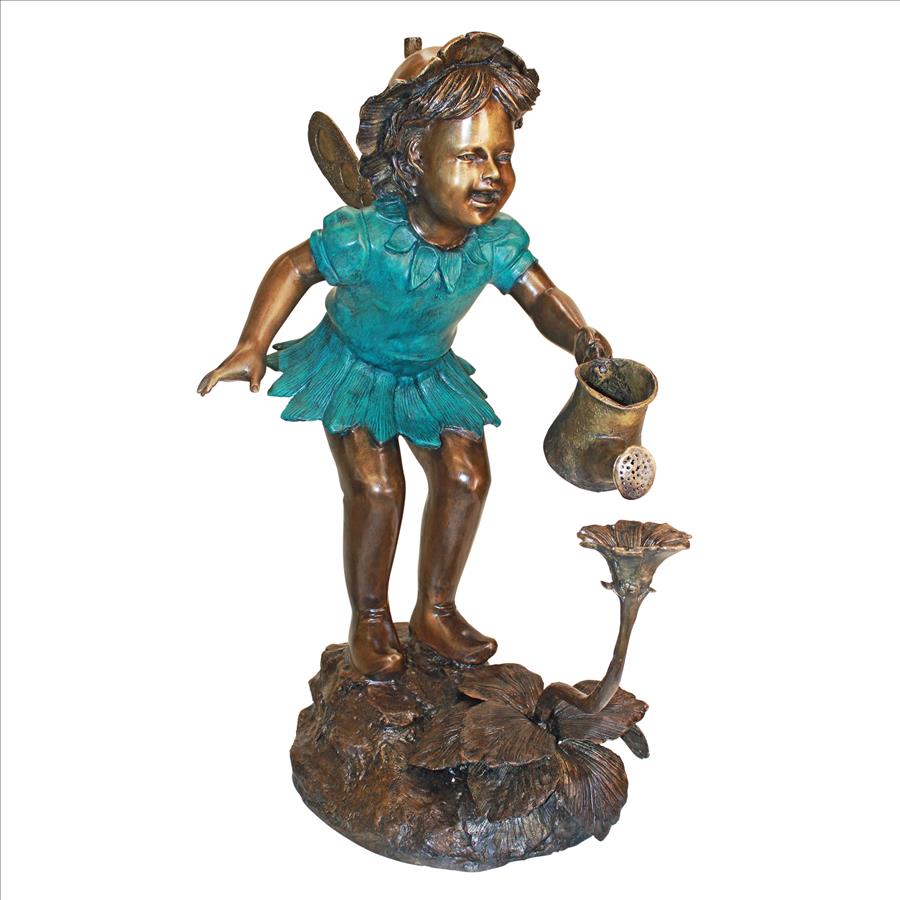 Francine the Fairy Gardener Cast Bronze Garden Statue