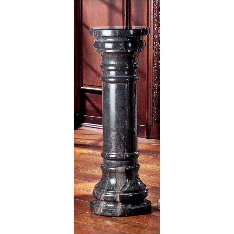Charcoal Solid Marble Column: Large