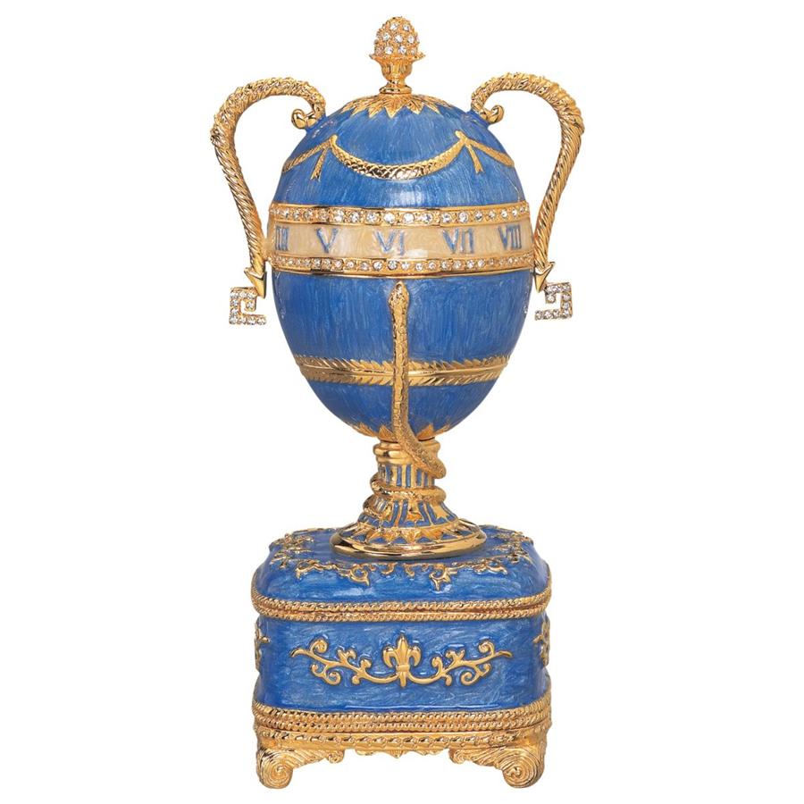 St. Petersburg Imperial Romanov-Style Collectible Enameled Egg: Katya