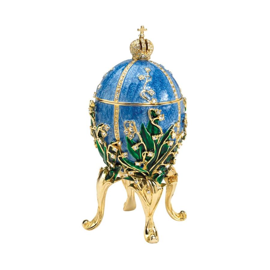 Empress Valentina Romanov-Style Collectible Enameled Egg