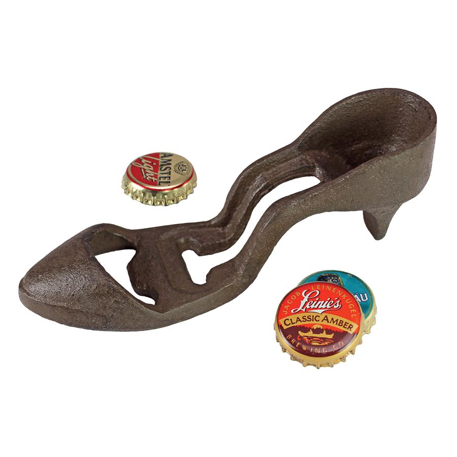 Kicking Up Her Heels Cast Iron Shoe Bottle Opener