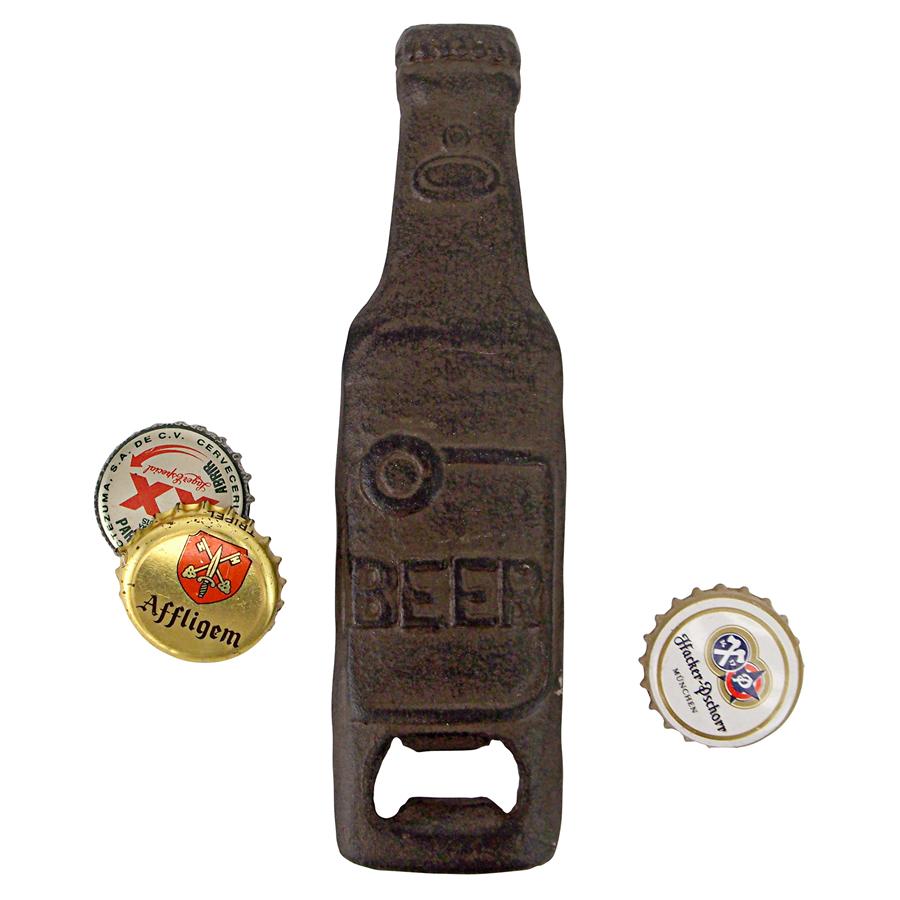 A Cold Bottle of Beer Cast Iron Bottle Opener