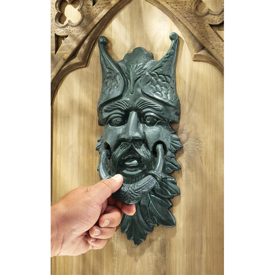 Castle Gladstone Gothic Greenman Cast Iron Door Knocker: Each