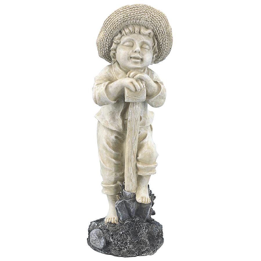 Young Gardener Boy Statue: Samuel Medium