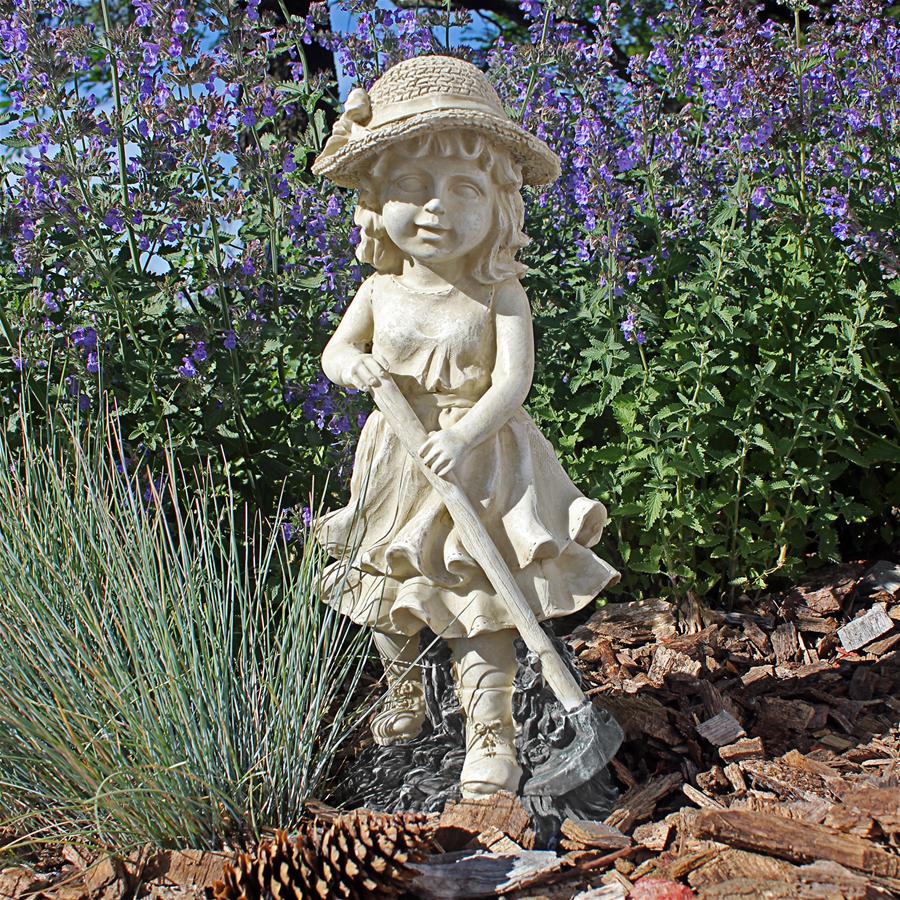 Young Gardener Girl Statue: Rebecca Medium