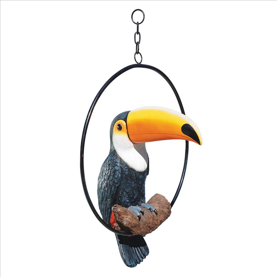 Touco the Tropical Toucan Sculpture on Ring Perch