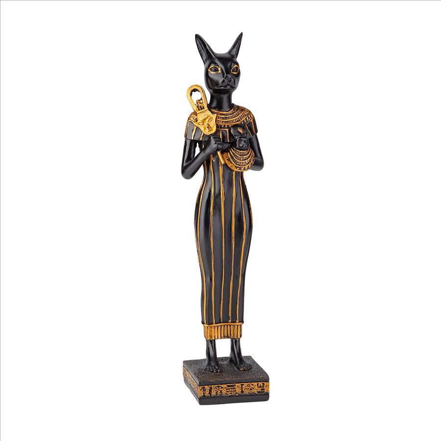 Standing Egyptian Cat Goddess Bastet Statue