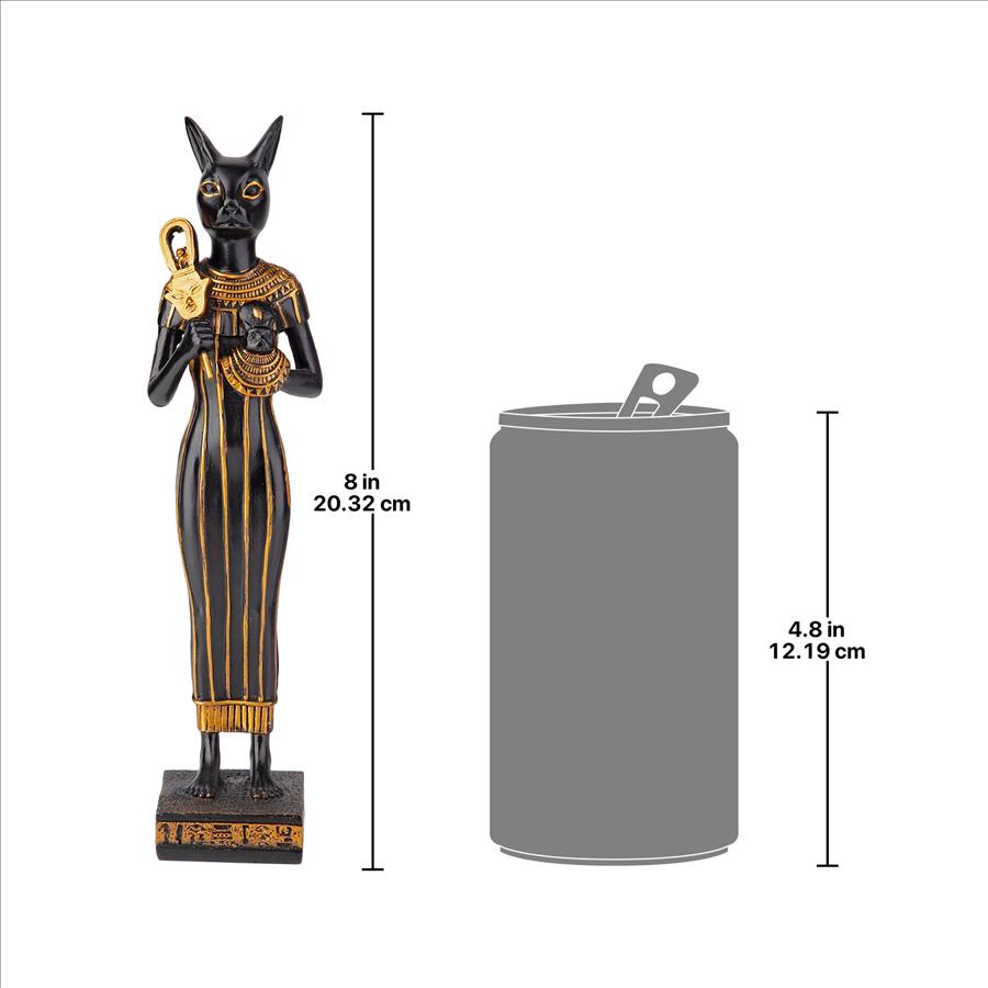 Standing Egyptian Cat Goddess Bastet Statue