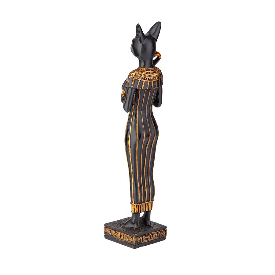 Standing Egyptian Cat Goddess Bastet Statue