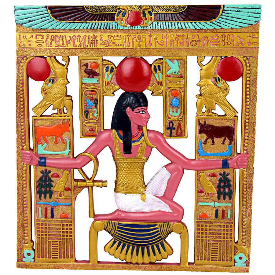 King Tut Cartouche Egyptian Wall Sculpture