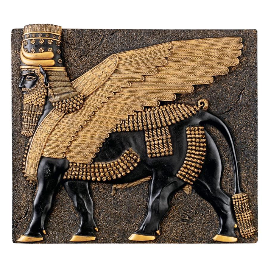 Assyrian Winged Bull Wall Sculpture