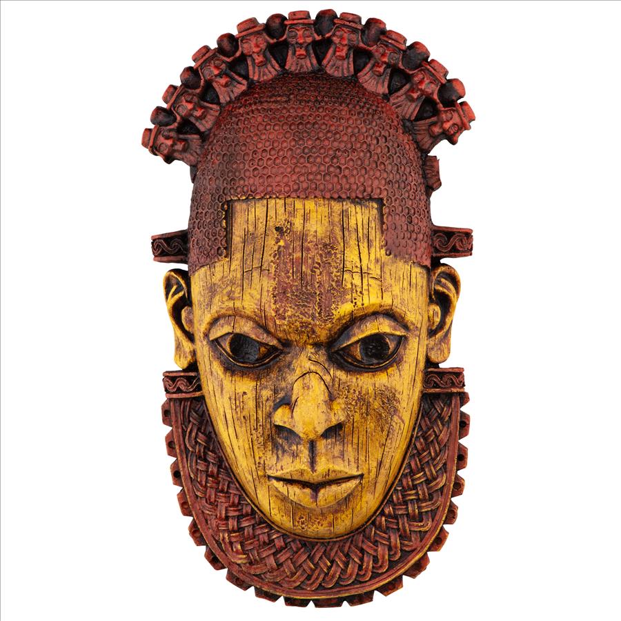 Queen Mother Iyoba African Mask Wall Sculpture