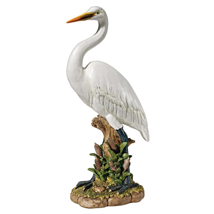 The Great White Egret Statue