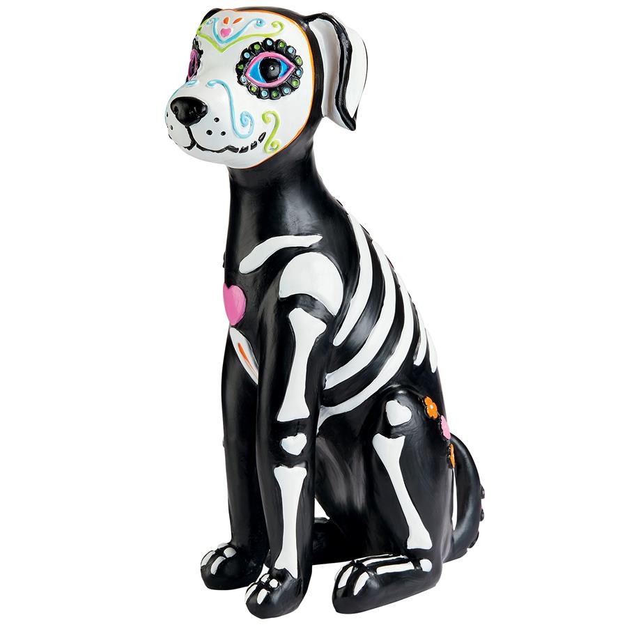 Dia de los Muertos El Perro Sugar Skull Dog Statue