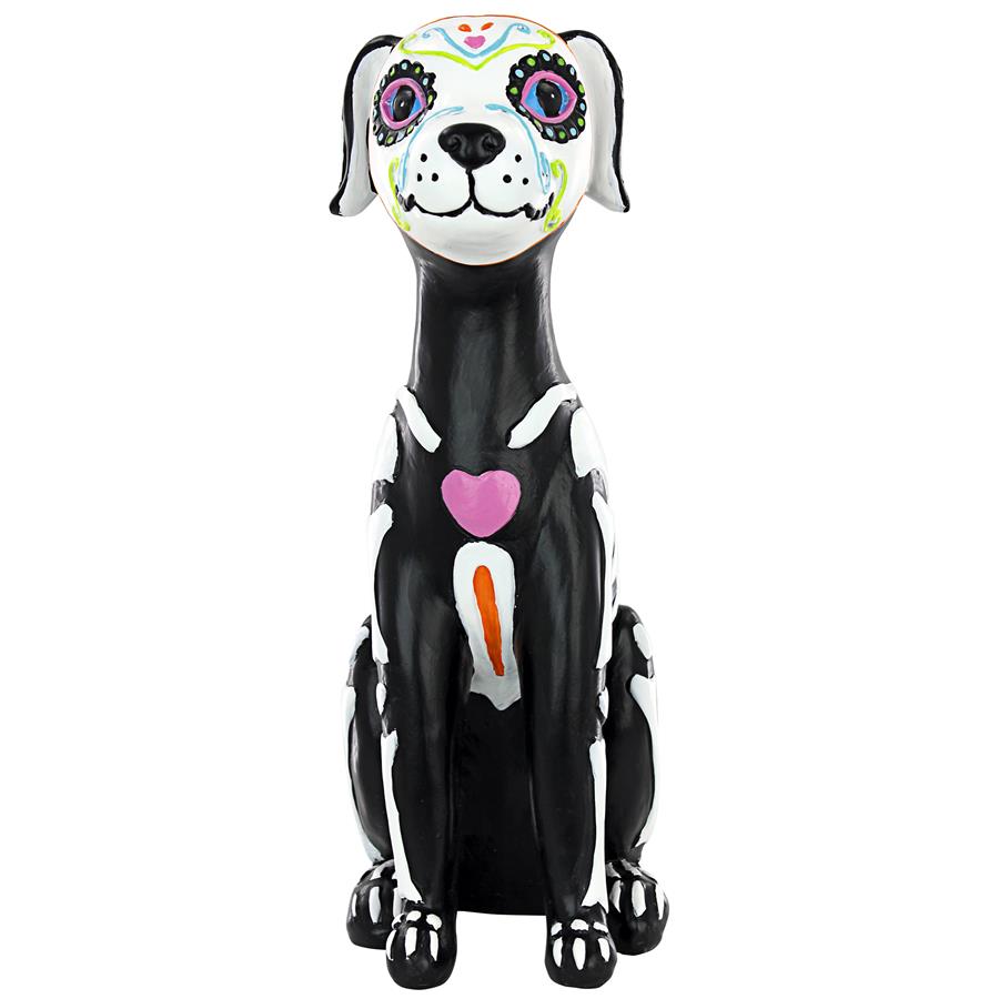 Dia de los Muertos El Perro Sugar Skull Dog Statue