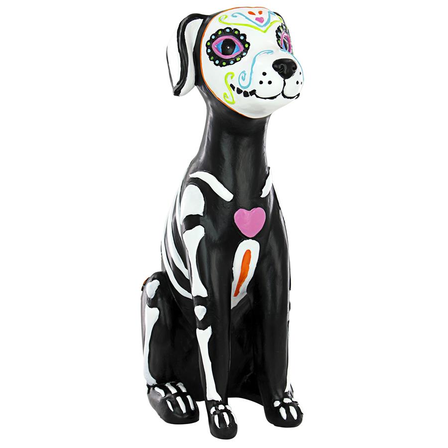 Dia de los Muertos El Perro Sugar Skull Dog Statue