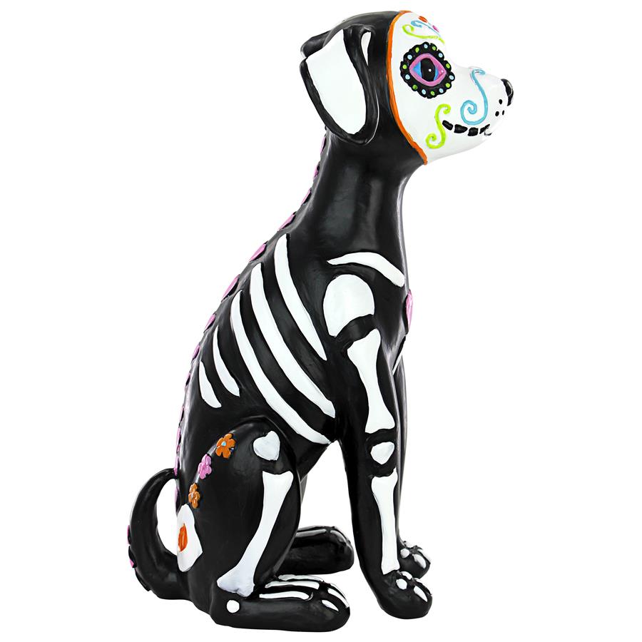 Dia de los Muertos El Perro Sugar Skull Dog Statue