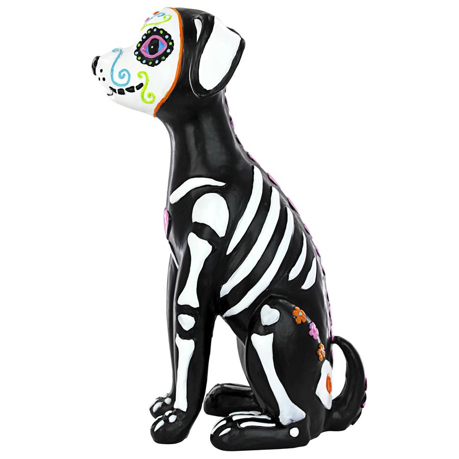 Dia de los Muertos El Perro Sugar Skull Dog Statue