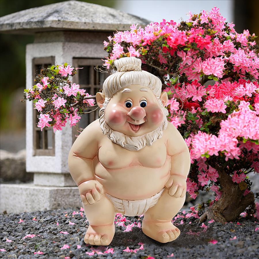 Far East Garden Fighters Gnome Statue: Sumo