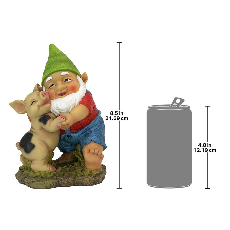 Happy as a Pig in Slop Garden Gnome Statue