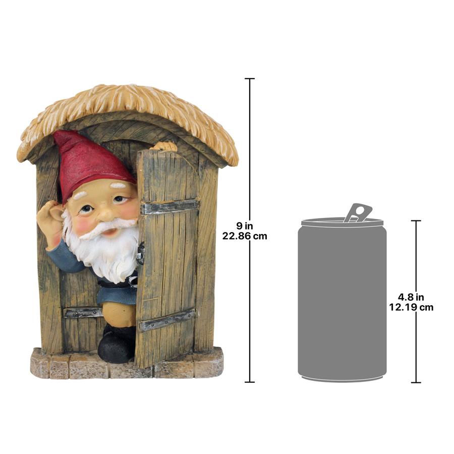 The Knothole Gnomes Garden Welcome Tree Sculpture: Door Gnome