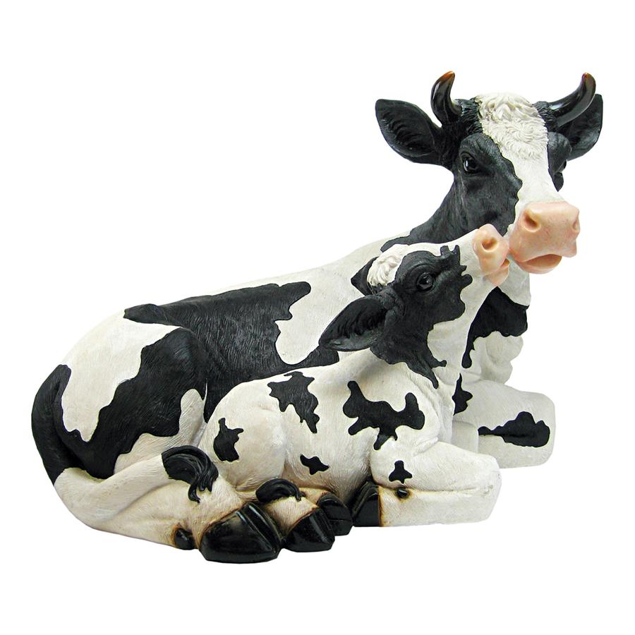 Mother Cow and Calf Garden Statue