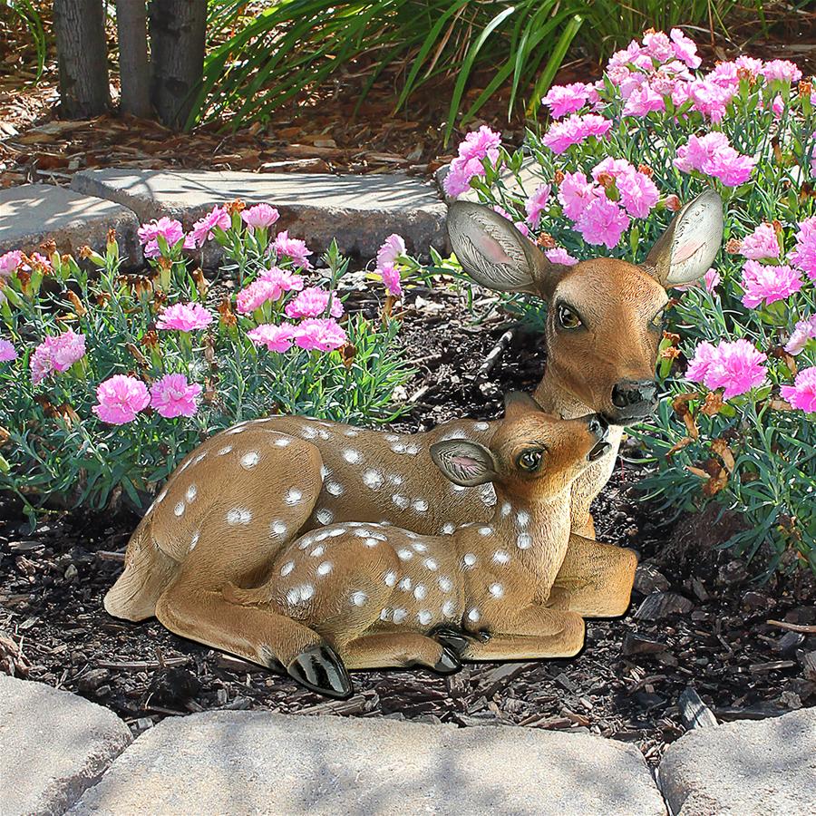 Mother's Love Doe and Fawn Statue: Large