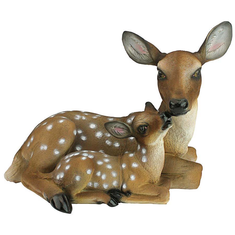 Mother's Love Doe and Fawn Statue: Large