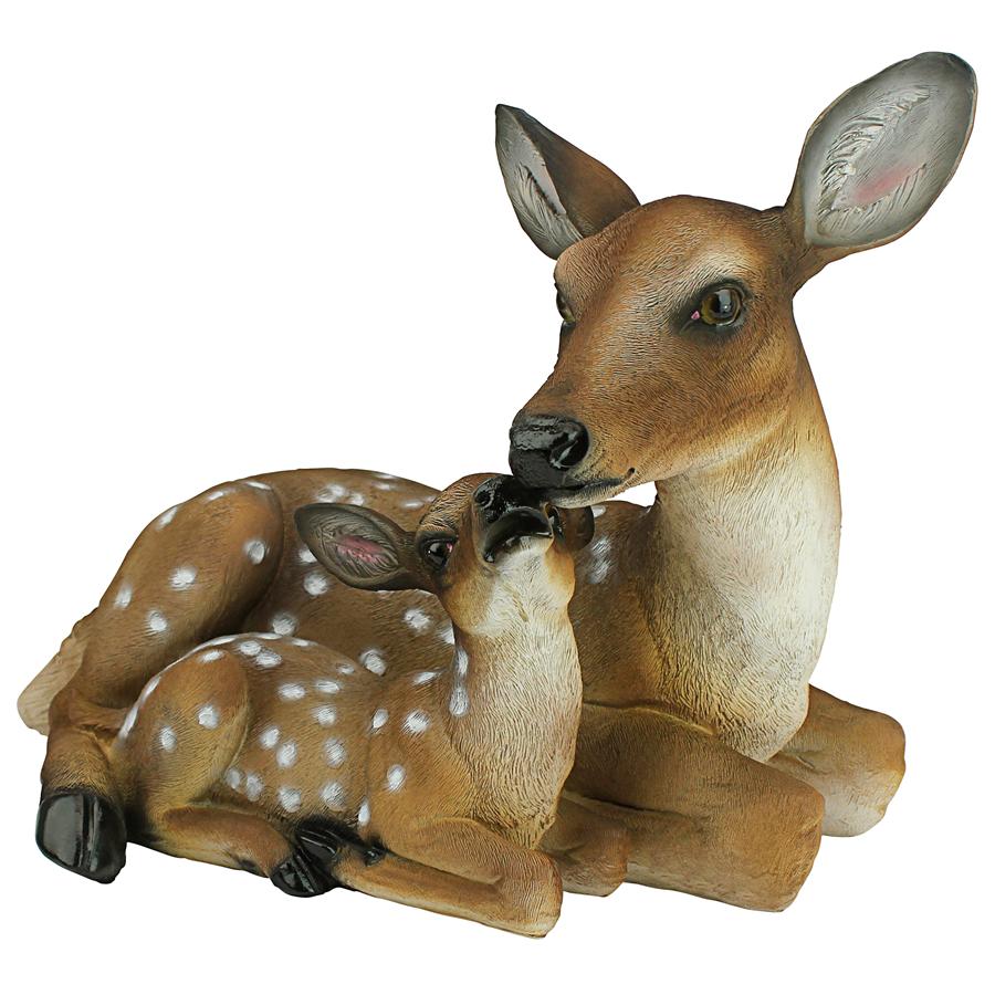 Mother's Love Doe and Fawn Statue: Large