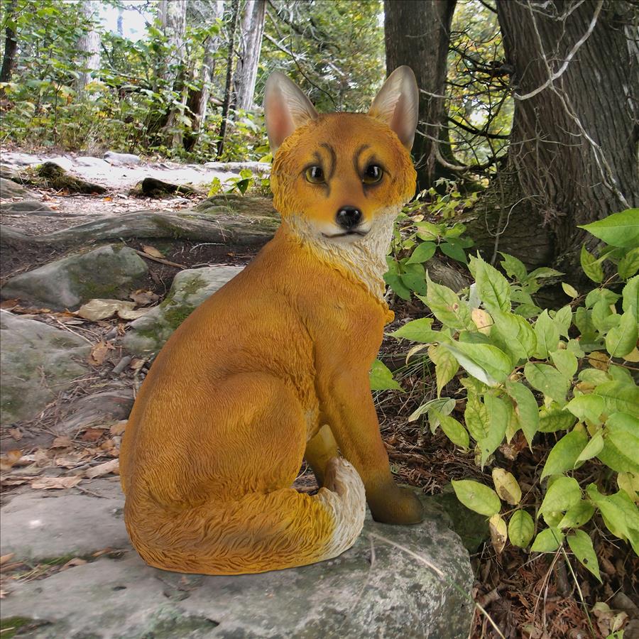 Woodie, the Woodland Fox Garden Statue