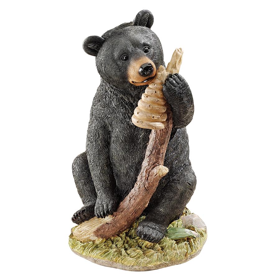 Honey, the Curious Black Bear Cub Statue