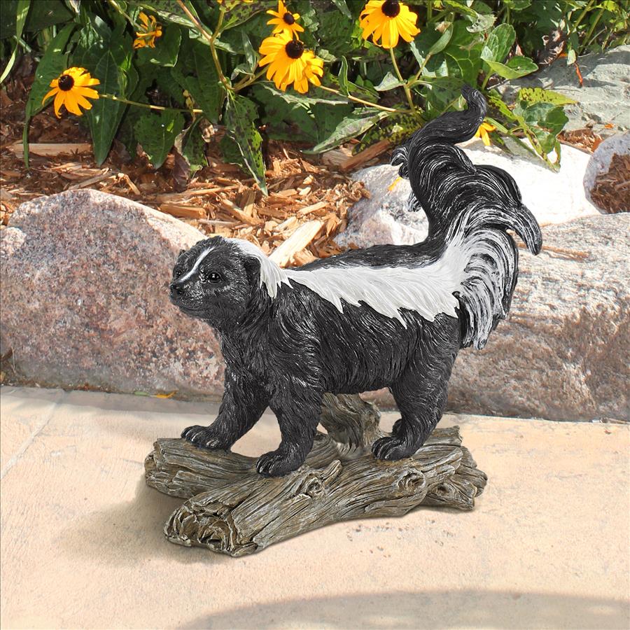 Stinky the Striped Skunk Statue