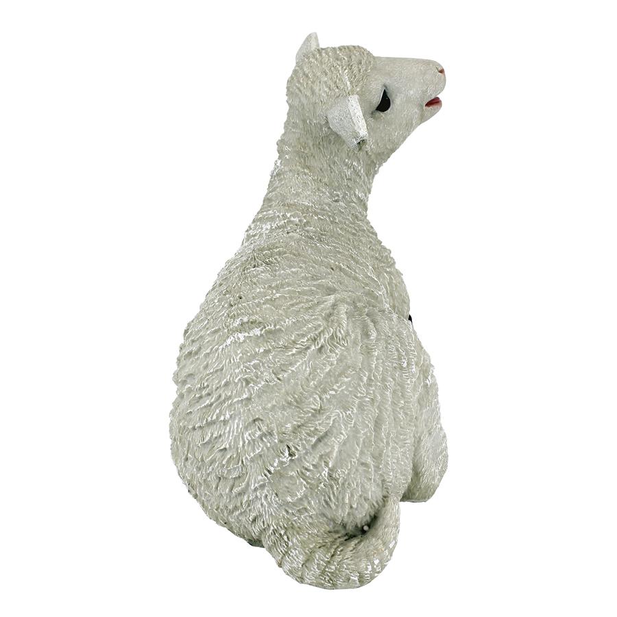 Yorkshire Lamb Garden Statue: Sitting Lamb