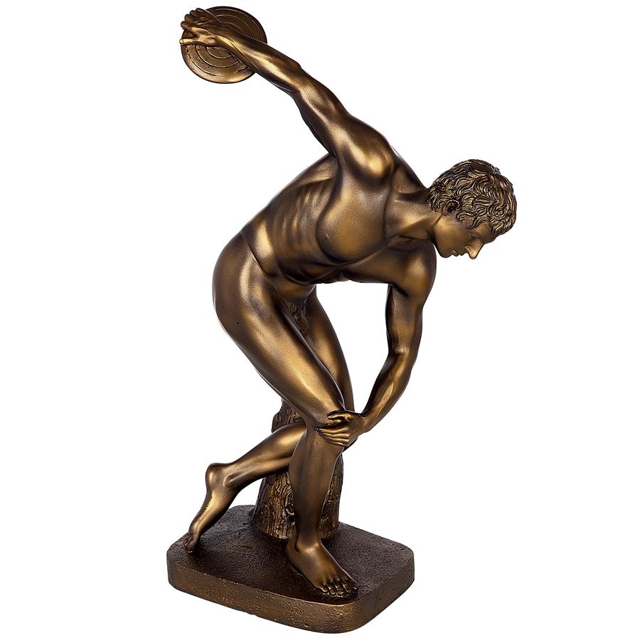 Discobolos the Discus Thrower Classical Statue: Bronze