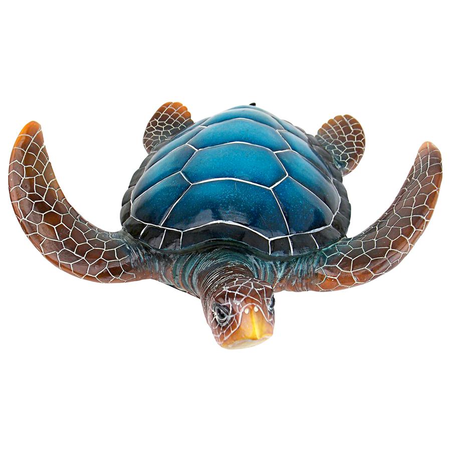 Blue Sea Turtle Statue: Large