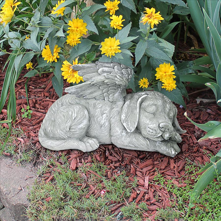 Dog Memorial Angel Pet Statue