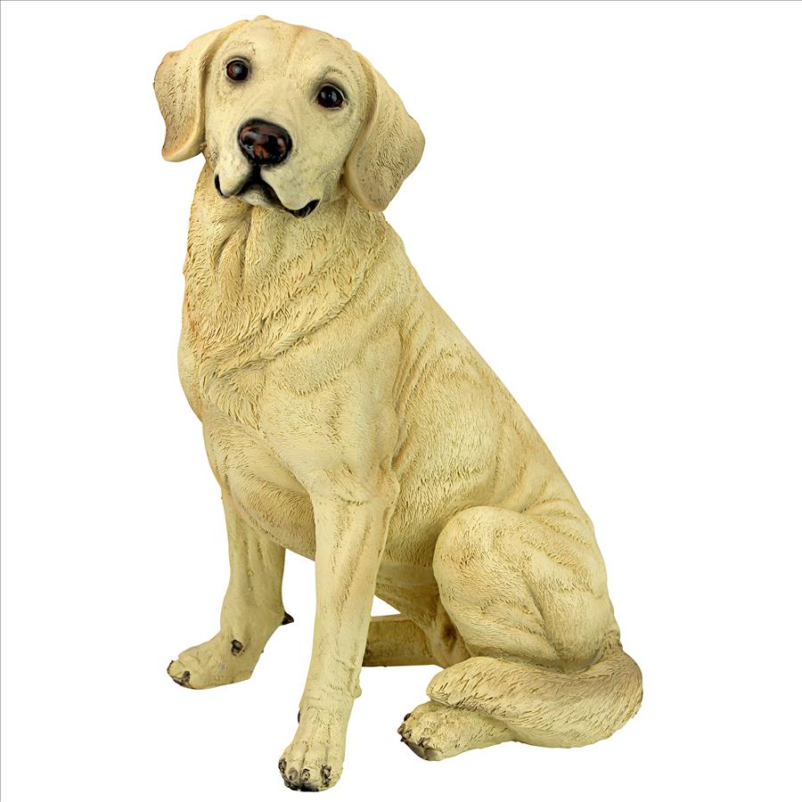 Golden Labrador Retriever Dog Statue