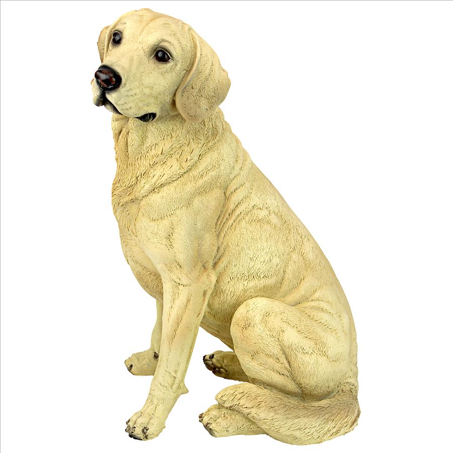 Golden Labrador Retriever Dog Statue