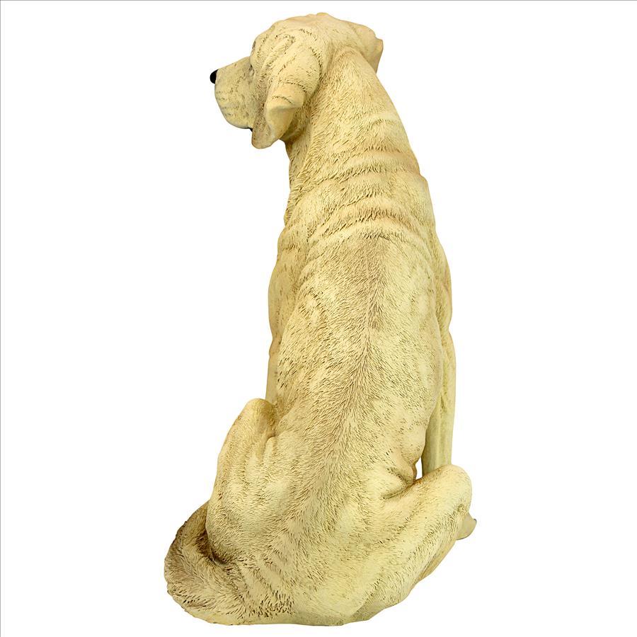 Golden Labrador Retriever Dog Statue