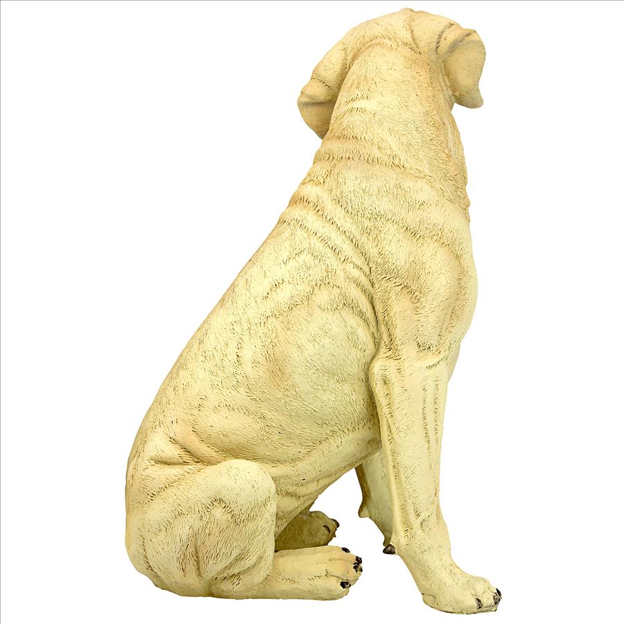 Golden Labrador Retriever Dog Statue