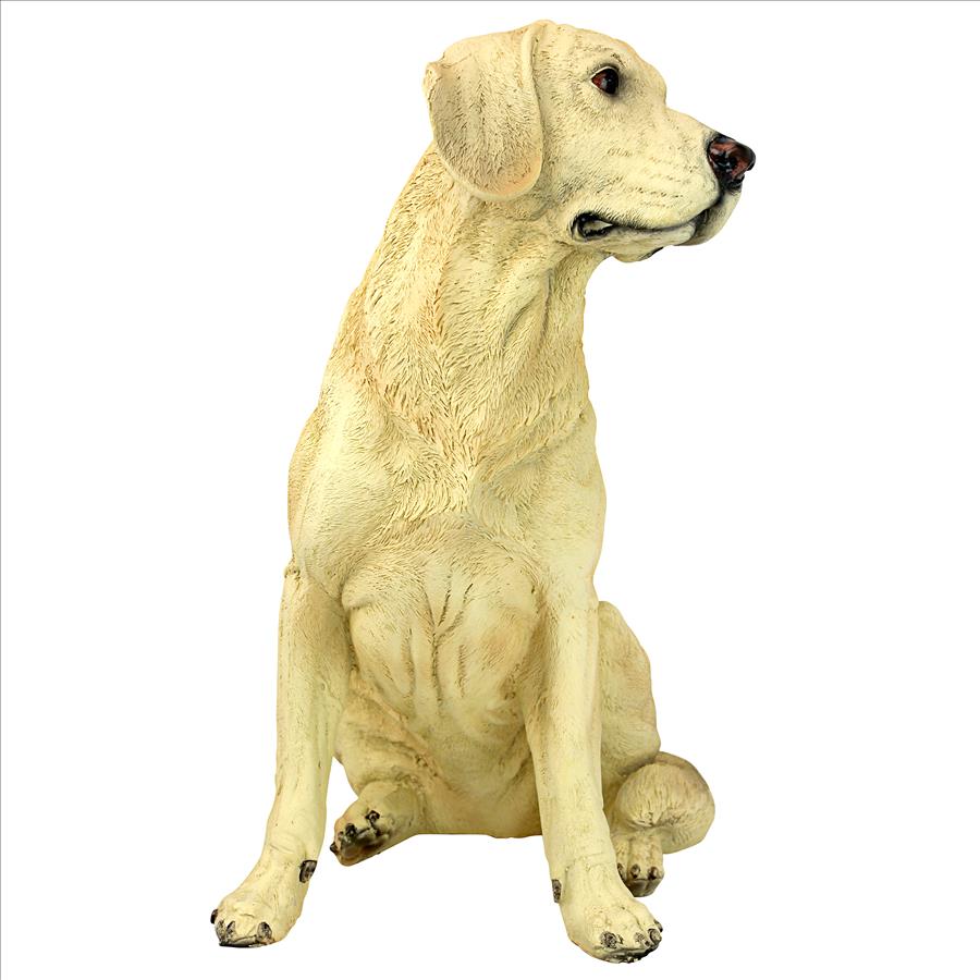 Golden Labrador Retriever Dog Statue