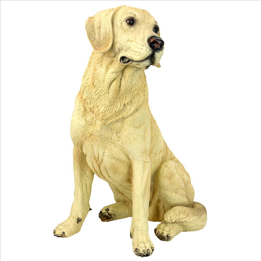 Golden Labrador Retriever Dog Statue