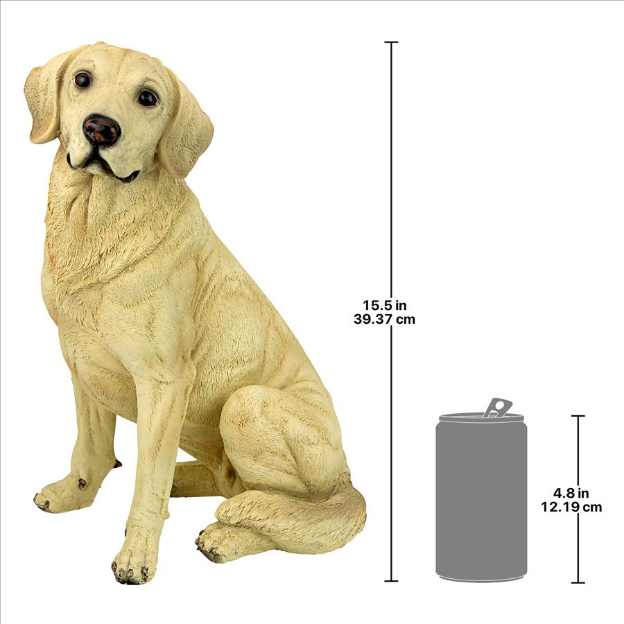 Golden Labrador Retriever Dog Statue