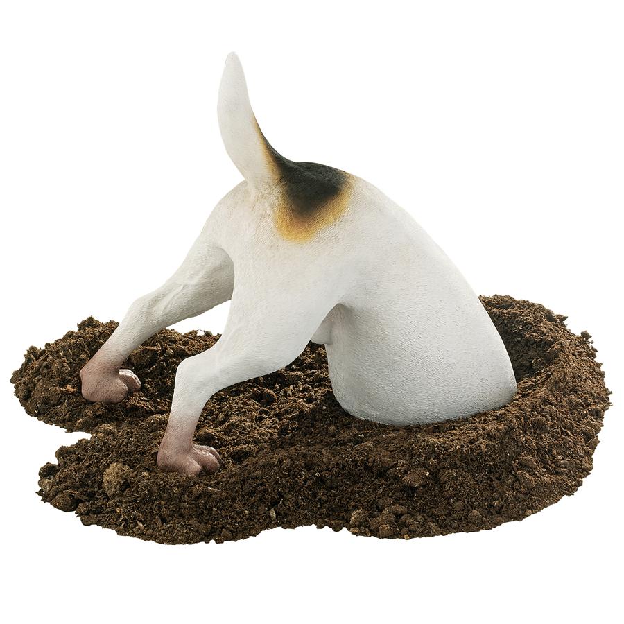 Terrence the Terrier Digging Pet Dog Statue